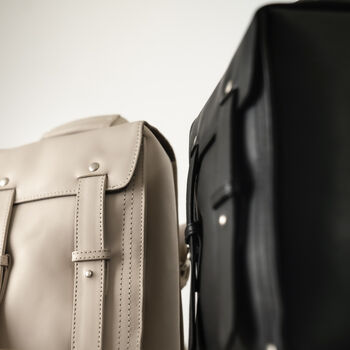 Nicco Crossbody Mini Backpack: Black Leather, 6 of 11