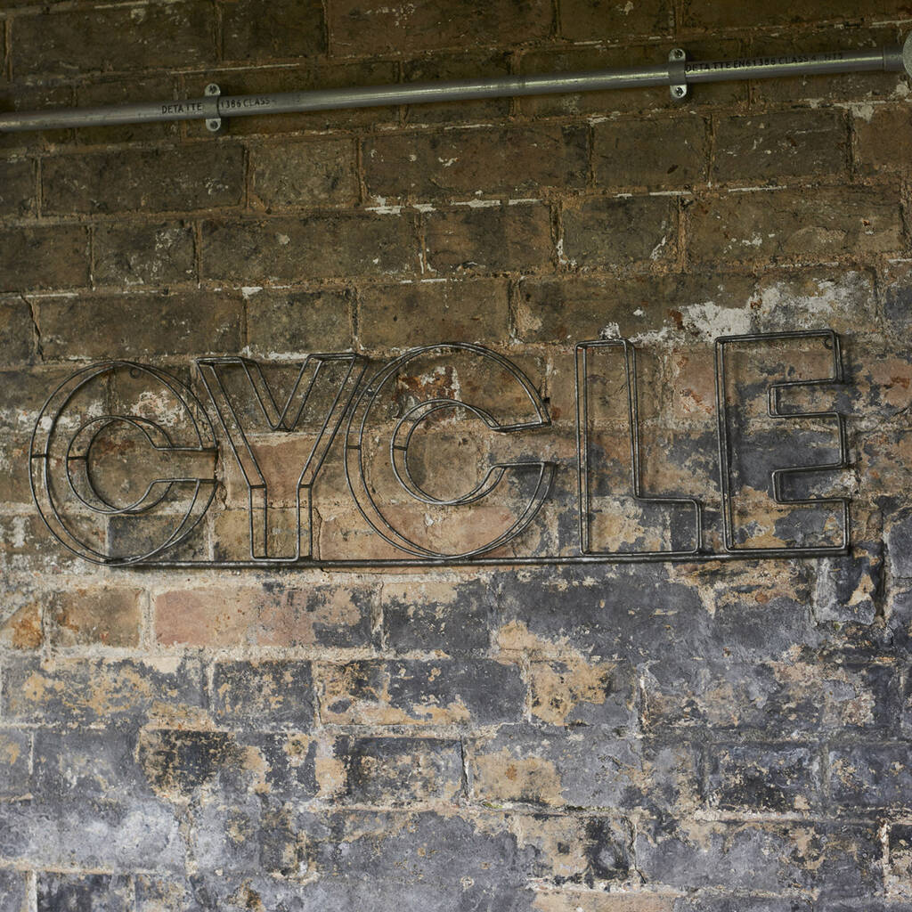 'Cycle' Wire Sign, 1 of 5