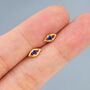 Sterling Silver Tiny Evil Eye Stud Earrings, thumbnail 5 of 9