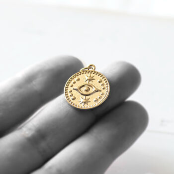 Evil Eye Coin Necklace, 6 of 8