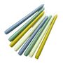 Eight Tapered Dinner Green And Blue Colour Mix Candles | Scandi Colours, thumbnail 3 of 3
