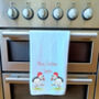 Puffin Christmas Tea Towel, thumbnail 3 of 4