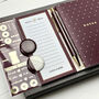 Cream And Burgundy Stationery Box, thumbnail 3 of 12