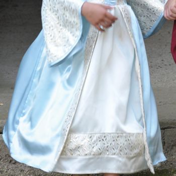 Girl's Blue Tudor Princess Dress, 3 of 5
