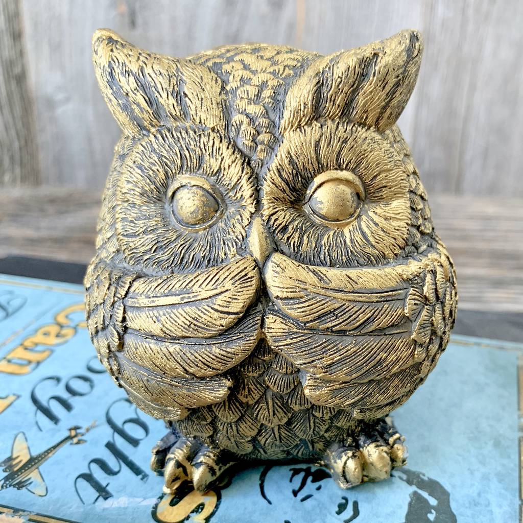 Set Of Three Owl Ornaments By London Garden Trading