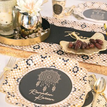 Ramadan Table Runner Gold Geo, 6 of 9