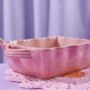 Pink Fluted Stoneware Oven Dish, thumbnail 5 of 6