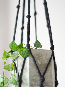 Eco Friendly Popcorn Knot Macrame Plant Hanger, 3 of 7