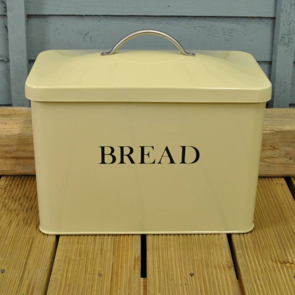 Classic Cream Bread Bin By Garden Selections