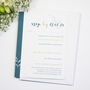 Venue Photo Floral Wedding Invitation Set, thumbnail 5 of 6