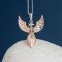 18ct Gold Plated Phoenix Necklace, thumbnail 2 of 12