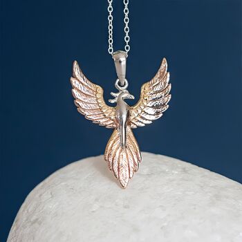 18ct Gold Plated Phoenix Necklace, 2 of 12
