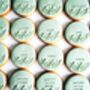 One X Sage Green Personalised Wedding Biscuit, thumbnail 2 of 2