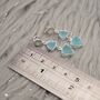 Aqua Chalcedony Multi Shape Stone 925 Silver Earrings, thumbnail 6 of 8