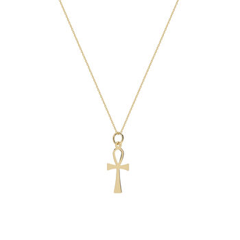 9ct Solid Gold Egyptian Ankh Necklace, 2 of 5