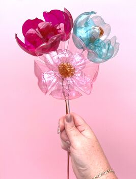 Mini Happy Bouquet Recycled Plastic Bottle Flowers, 4 of 9