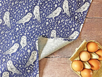 Owls Print Tea Towel, 3 of 8