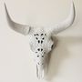 Filigree Faux Skull With Horns, thumbnail 1 of 6