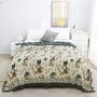 Double Sided Flower And Bird Sofa Bedspread Blanket, thumbnail 1 of 6
