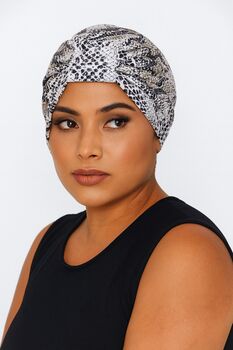 Satin Lined Turban Headwrap – Protective Chemo And Hair Loss Headwear, 10 of 10