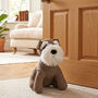 Luxury Schnauzer Dog Herringbone Doorstop, thumbnail 1 of 4