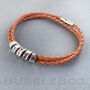 Personalised Secret Message Red Leather Bracelet, thumbnail 2 of 4