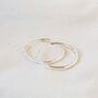 Large Sterling Silver Or Gold Vermeil Hoop Earrings, thumbnail 5 of 7