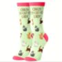 Novelty Fun Socks Crazy Cat Lady, thumbnail 4 of 4