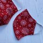 Snowflake Face Mask With Hepa Filter And Pouch, thumbnail 8 of 8