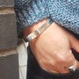 Exclusive Men's Personalised Silver Bangle, thumbnail 1 of 8
