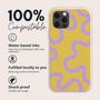 Yellow Swirl Eco Friendly, Biodegradable Phone Case, thumbnail 2 of 8