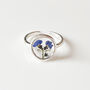 Sterling Silver Forget Me Not Ring, thumbnail 4 of 4
