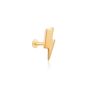 10k Solid Gold Tiny Lightning Bolt Labret Stud, thumbnail 1 of 4
