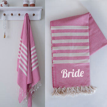 Personalised Cotton Beach And Yoga Towel, 4 of 11