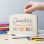 Personalised Colourful Wooden Money Box, thumbnail 5 of 8