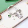 Personalised Cute Squirrel And Acorn Keyring Nature Lover Gift, thumbnail 7 of 11