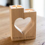 Personalised Wedding Anniversary Gift Candle Holder Set, thumbnail 1 of 4