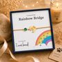 Personalised Dog Paw Print Bracelet Engraved With Birthstone, thumbnail 4 of 10