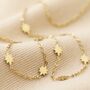 Long Starry Necklace In Gold Plating, thumbnail 3 of 7