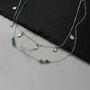 Green Aventurine Beaded Necklace In 9ct Gold Or Silver, thumbnail 4 of 4