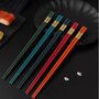 Reusable Five Pairs Fiberglass Alloy Non Slip Chopstick, thumbnail 1 of 5