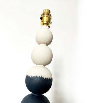 Mapais Wood Table Lamp Painted In Farrow And Ball Paint, 7 of 8