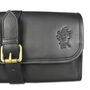 'Henson' Men's Roll Hanging Leather Wash Bag In Black, thumbnail 9 of 9