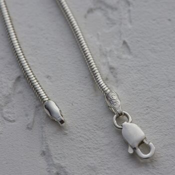 Sterling Silver Snake Chain For Women Or Men, 2 of 5