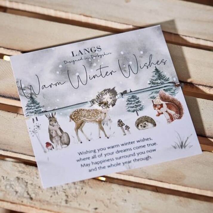 Christmas Bracelet On A Woodland Wishes Card, 1 of 1