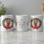 Personalised German Shepherd Christmas Wreath Dog Mug, thumbnail 2 of 2