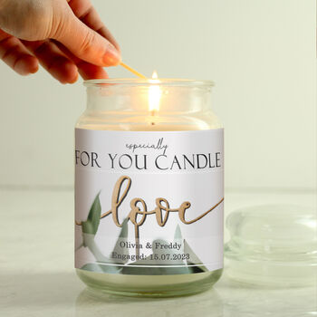 Personalised Love Large Scented Candle Jar, 4 of 5