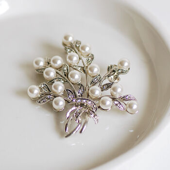 Vintage Style Bouquet Brooch, 3 of 6