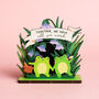 Personalised Together We Have All We Need Frogs Pop Out Card, thumbnail 1 of 5