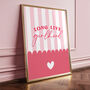 Pink Long Live Girlhood Nursery Print, thumbnail 1 of 6
